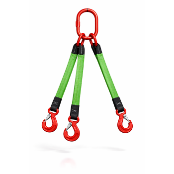 Zawiesia pasowe 3-ciegnowe 4,2t/3t  zakończone hakiem